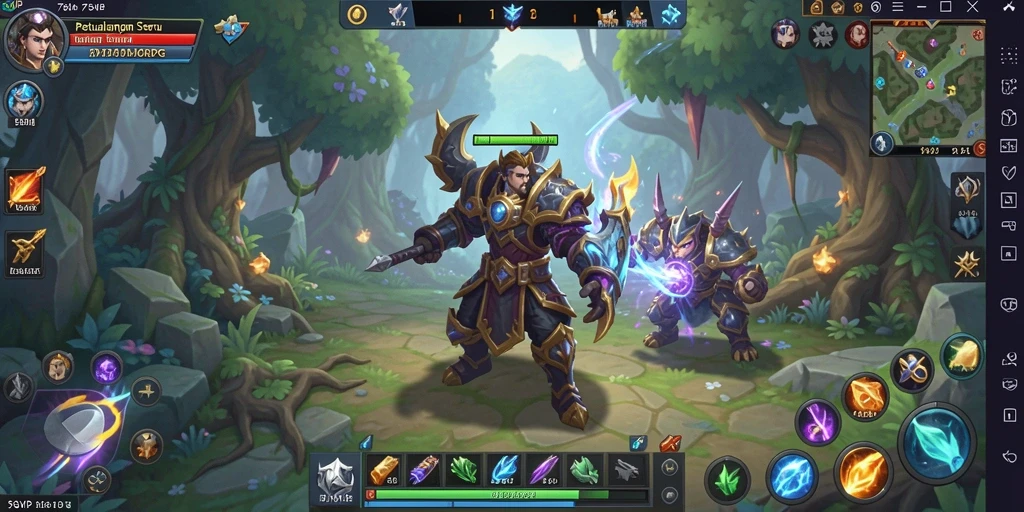 Screenshot gameplay <strong>7SVIP</strong> menampilkan aksi petualangan yang epik dalam MMORPG.