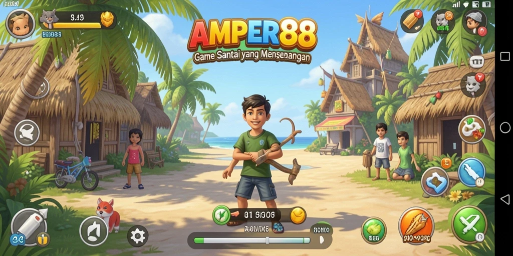 Tampilan gameplay AMPER88 yang seru dan menghibur.