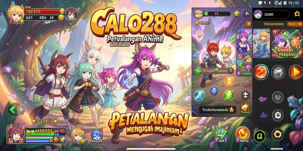 Tampilan menarik gameplay Anime di CALO288 yang penuh aksi.