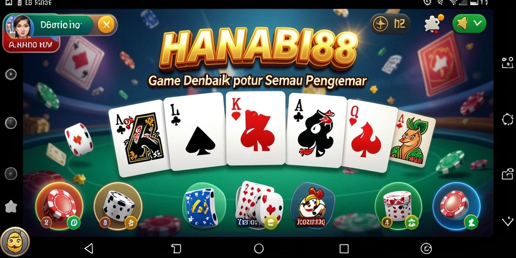 Tampilan menarik dari gameplay Domino di HANABI88.