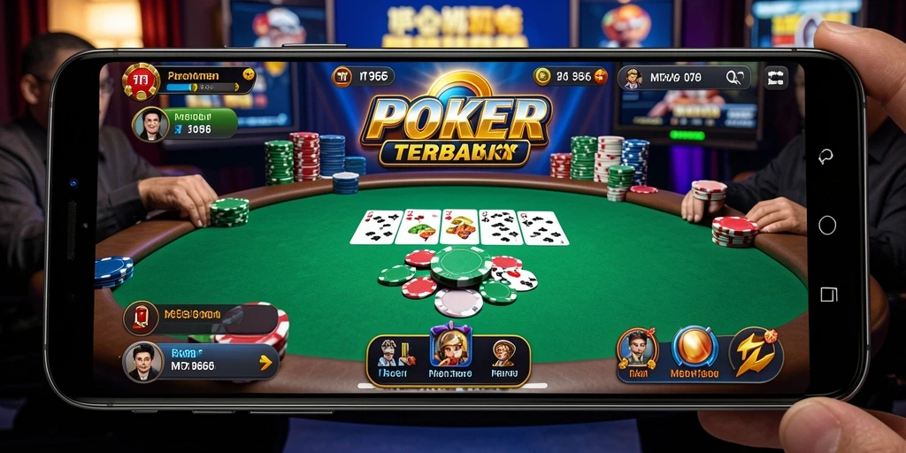 Tampilan gameplay MT966 dengan pemain yang berkompetisi dalam poker.