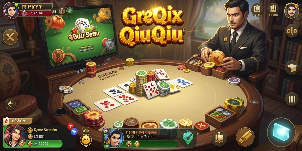 Tampilan gameplay QiuQiu yang menarik dan penuh tantangan.